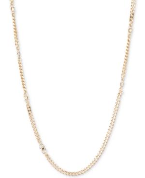 Dkny Gold-tone Extra-long Curb Link Chain Necklace, Created For Macy's