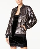 Guess Delilah Sequined Bomber Jacket
