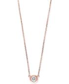 Effy Diamond Bezel Pendant Necklace (3/8 Ct. T.w.) In 14k White, Yellow, Or Rose Gold