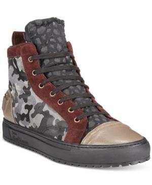 John Galliano Camo Athletic High Tops Men's Shoes