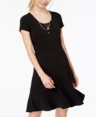 Planet Gold Juniors' Scoop-back Fit & Flare Dress