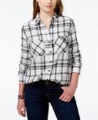 Polly & Esther Juniors' Plaid Button-front Shirt