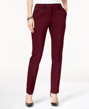 Jm Collection Embellished Skinny Pants, Created For Macy's