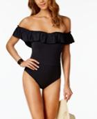 Bleu By Rod Beattie Off-the-shoulder One-piece Swimsuit Women's Swimsuit