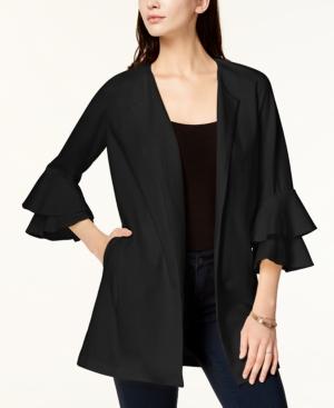Kensie Bell-sleeve Ponte-knit Jacket
