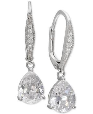 Giani Bernini Cubic Zirconia Teardrop Drop Earrings In Sterling Silver, Only At Macy's