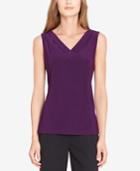 Tahari Asl Shirred Top, Regular & Petite