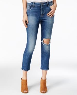 Dl 1961 Ripped Goldie Straight-leg Jeans