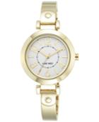 Nine West Women's Gold-tone Stainless Steel Bangle Bracelet Watch 32mm Nw/1888svgb