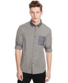 Kenneth Cole Reaction Long-sleeve Mini-check Shirt