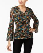 Thalia Sodi Printed Necklace Top, Created For Macy's