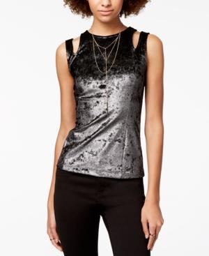 Armani Exchange Velvet Cutout Tank Top
