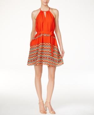 Catherine Catherine Malandrino Abbey Printed Fit & Flare Dress