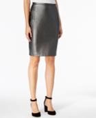 Tommy Hilfiger Faux-leather Straight Skirt