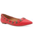 Chelsea & Zoe Aeron Studded Flats Women's Shoes
