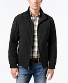 London Fog Men's Knit-trim Microfiber Jacket