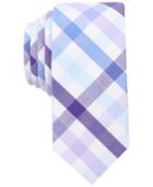 Bar Iii Men's Bold Multi-gingham Skinny Tie, Only At Macy's