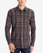 Boss Men's Slim-fit Plaid Cotton Shirt
