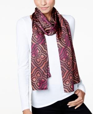 Echo Geo Medallion Silk Scarf