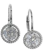 Effy Diamond Cluster Drop Earrings (1/4 Ct. T.w.) In 14k White Gold