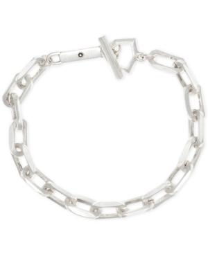 R.t. James Men's Silver-tone Large Link Bracelet