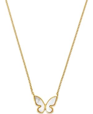 Kate Spade New York 12k Gold-plated Mother-of-pearl Butterfly Mini Pendant Necklace