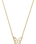 Kate Spade New York 12k Gold-plated Mother-of-pearl Butterfly Mini Pendant Necklace