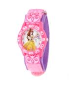 Disney Belle Girls' Pink Plastic Time Teacher Watch