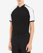 Calvin Klein Men's Colorblocked Raglan-sleeve Crewneck Polo