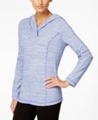 Style & Co. Space Dyed Pullover Hooded Top, Only At Macy's