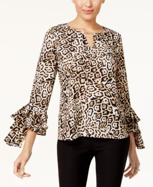 Thalia Sodi Ruffled-sleeve Top, Created For Macy's