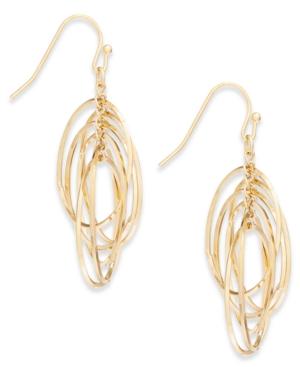 Inc International Concepts Gold-tone Multi-ring Gypsy Hoop Earrings, Created For Macy's