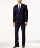 Tallia Blue Windowpane Slim-fit Suit