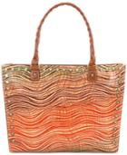 Patricia Nash Wavy Striped Zacona Medium Tote