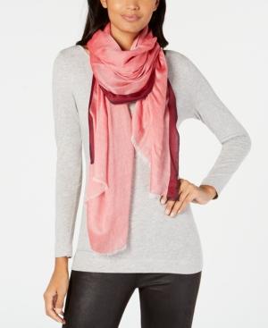 Calvin Klein Stripe-border Chambray Scarf