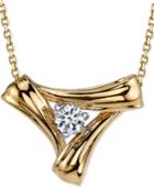 Diamond Triangle Pendant (1/7 Ct. T.w.) In 14k Gold