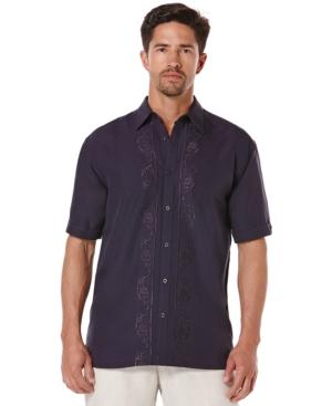 Cubavera Textured Center Button-front Shirt