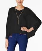 Thalia Sodi Dolman-sleeve Necklace Top, Created For Macy's