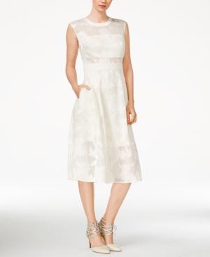 Rachel Rachel Roy Sleeveless Printed Fit & Flare Midi Dress