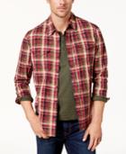Bs By Blake Shelton Men's Plaid Woven Shirt, Created For Macy's