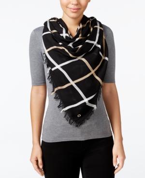 Calvin Klein Windowpane Square Scarf