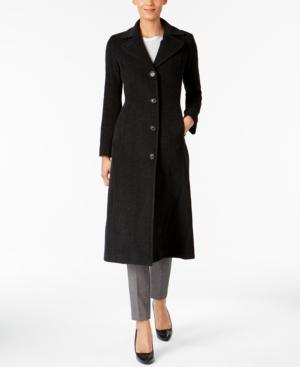 Anne Klein Maxi Walker Wool-cashmere Blend Coat