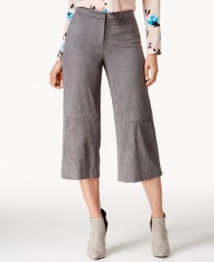 Vince Camuto Faux-suede Culotte Pants
