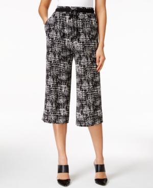 Ny Collection Printed Gaucho Pants