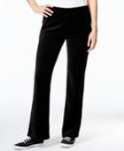 Style & Co. Sport Petite Embellished-pockets Velour Sweatpants, Only At Macy's