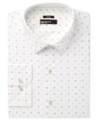 Bar Iii Men's Slim-fit Stretch Seafoam Horn Print Dress Shirt, Created For Macy's