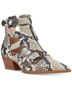 Nine West Carrillo Cutout Buckle Booties Women's Shoes