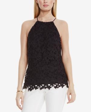 Vince Camuto Floral-lace Halter Top