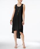 Thalia Sodi High-low Necklace Shift Dress, Created For Macy's