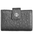 Giani Bernini Ostrich-embossed Frame Wallet, Created For Macy's